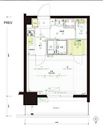 クレア田端プレミアレジデンス 1Kの間取図画像
