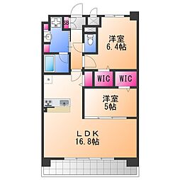 フェンテ・イースト 1SLDKの間取図画像