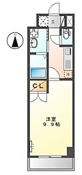 SEIMOPALACE1 1Kの間取図画像