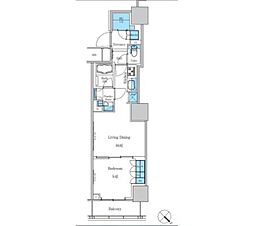 パークアクシス滝野川ラブリーズ 1LDKの間取図画像