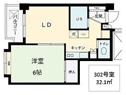 ホワイトメゾン南与野 1LDKの間取図画像