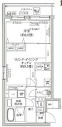 アイルプレミアム赤羽ウエスト 1LDKの間取図画像