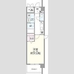 サンステラ 1Kの間取図画像