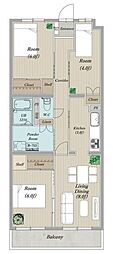 PLENDY北浦和 3LDKの間取図画像