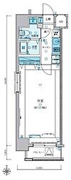 LIVCITY代田橋 1Kの間取図画像