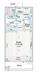 コンシェリア西新宿タワーズウエスト 1Kの間取図画像