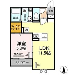 ClairGarden 2LDKの間取図画像