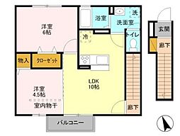 間取図画像 2LDK