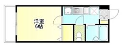 アーケイディア 1Kの間取図画像