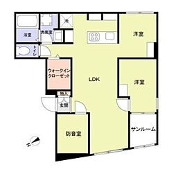 エテルネル曳舟 2SLDKの間取図画像