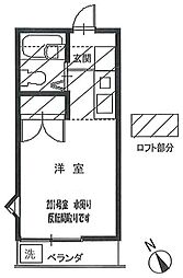 国立ドリーミィハウス 1Kの間取図画像