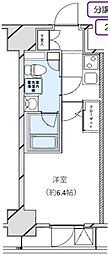 メインステージ亀戸2 1Kの間取図画像