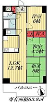 千葉県船橋市海神５丁目（賃貸マンション3LDK・5階・63.80㎡） その2