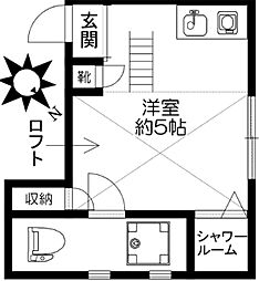 サークルハウス国分寺 ワンルームの間取図画像