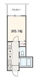 TOIVE新小岩 3階1Kの間取り