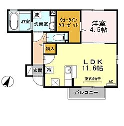 レジェーロ 1LDKの間取図画像