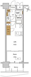 RJRPRECIA東十条ガーデン 1LDKの間取図画像