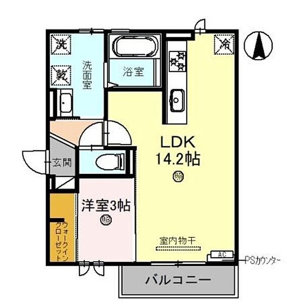 D-ROOM W・H ｜和歌山県和歌山市今福５丁目(賃貸アパート1LDK・2階・43.77㎡)の写真 その2