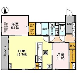 間取図画像 2LDK