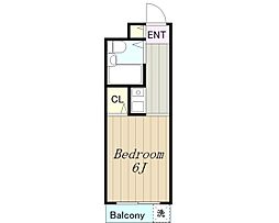 ベルトピア京王永山 1階1Kの間取り