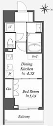 AlphaPrime東陽町 1DKの間取図画像