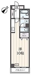 サニーパレス 1Kの間取図画像