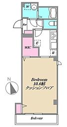 ローデア西麻布 1Kの間取図画像