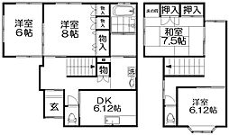 グレースK 4DKの間取図画像