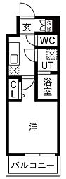 和光市白子3丁目マンション 1Kの間取図画像