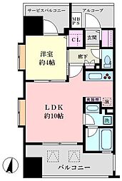 グローベルザ・スイート中村橋駅前 1LDKの間取図画像