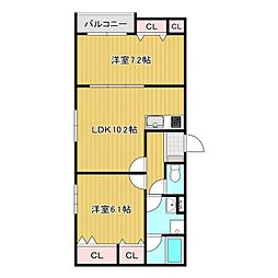 (仮称)La-Crea総持寺 1LDKの間取図画像