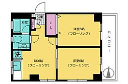 ハイツ太豊 2DKの間取図画像