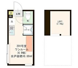 ファーストメゾン ワンルームの間取図画像