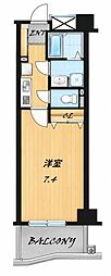 神戸アスタカレッジハイツ 1Kの間取図画像
