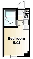 新東京タワーレジデンス ワンルームの間取図画像