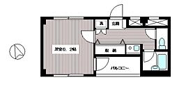 パークタウン04 1Kの間取図画像