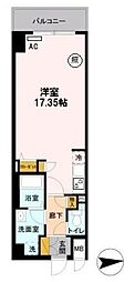 D-Room Stay 両国 10階ワンルームの間取り