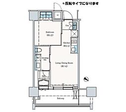 ザ六本木東京クラブレジデンス 1LDKの間取図画像
