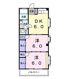 プリメーラ・アヤセ 2DKの間取図画像
