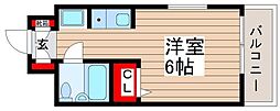モンシェール新小岩 ワンルームの間取図画像