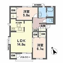 レジデンシャル甲賀 0102 ｜ 滋賀県甲賀市甲南町深川24-67（賃貸アパート2LDK・1階・63.25㎡） その2