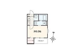 MELLAS淵野辺V 1Kの間取図画像