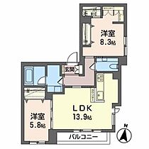 コンフォール木町 402 ｜ 宮城県仙台市青葉区木町通２丁目6-49（賃貸マンション2LDK・4階・69.22㎡） その2