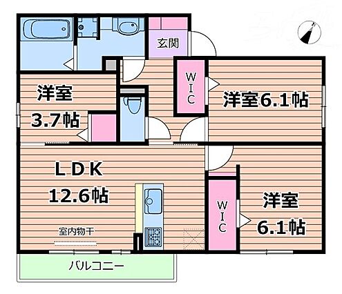 D-roomsunrise_間取り_0