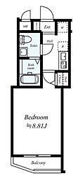 ディアレイシャス成増 1Kの間取図画像