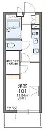 レオパレスサンマリー3 1Kの間取図画像