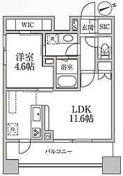 レジディア新御徒町2 1LDKの間取図画像