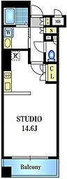 ステージグランデ宮崎台 ワンルームの間取図画像