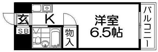 ファーストプラザ ｜大阪府寝屋川市初町(賃貸マンション1R・2階・16.50㎡)の写真 その2