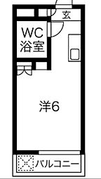 メゾン・ド・エピナール ワンルームの間取図画像